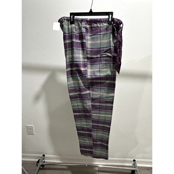 Lauren Ralph Lauren Women's Pajama Pants Henley Multi Plaid Size Large NWT B46 - Picture 2 of 3